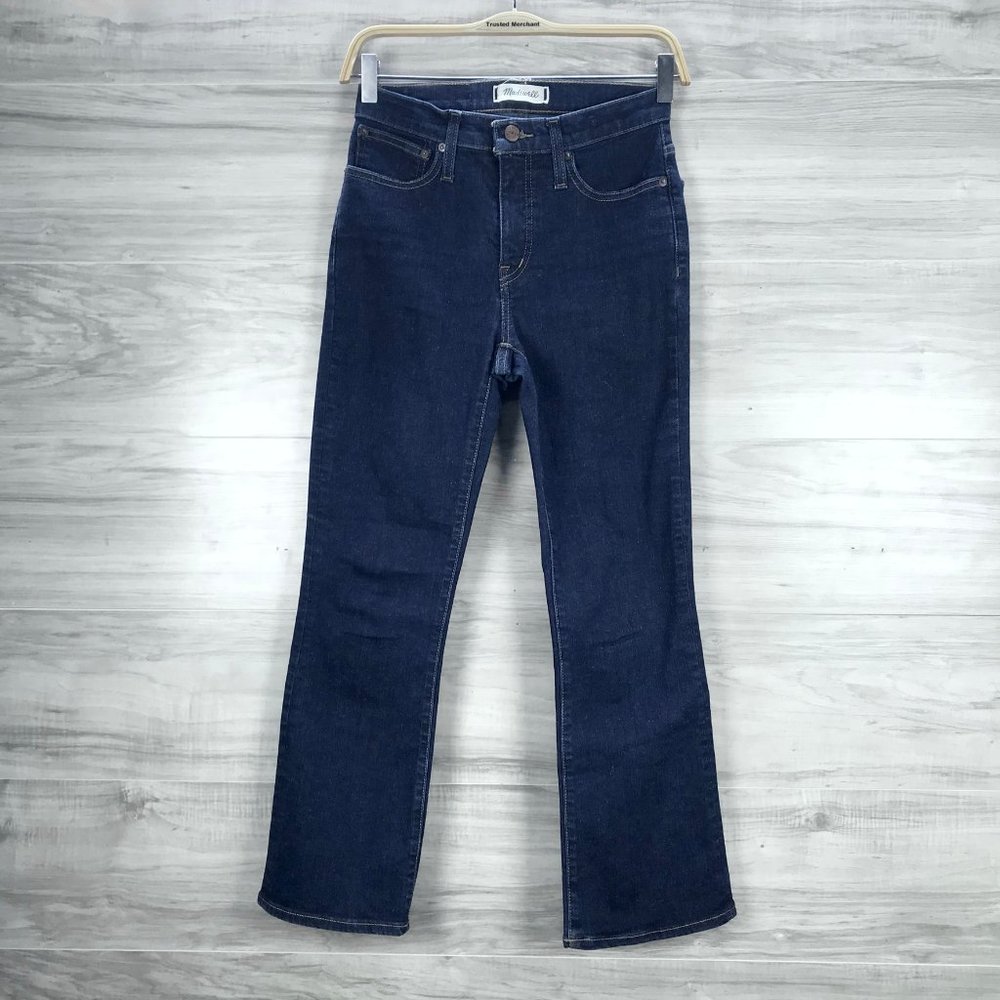 Madewell Women's Cali Demi-Boot Cut Lucille Dark Wash Jeans Size 25